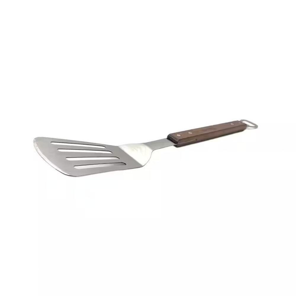 Nexgrill Bottle Opener Bottom Wood Handle Grill Slotted Stainless Steel Spatula